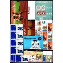 Lot med forskellige frimærkehæfter, miniark & blokke fra Danmark. Postfriske.